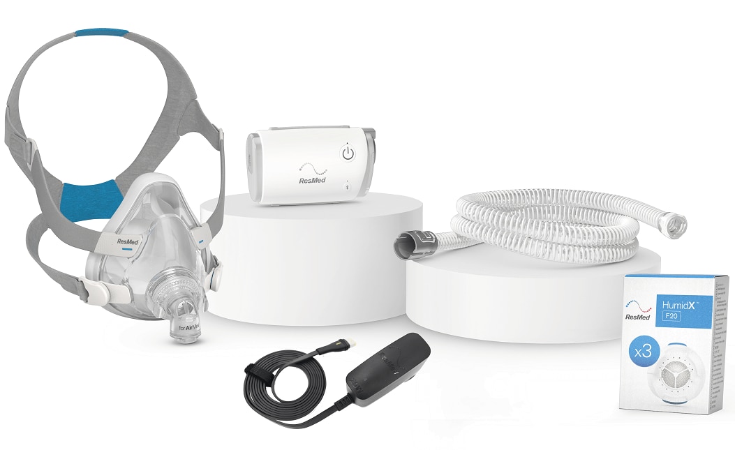 AirMini™ Aloituspakkaus Sisältää AirFit™ F20 Maskin AirMini™ Aloituspakkaus Sisältää AirFit™ F20 Maskin