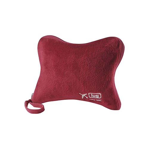 Travel blanket set - crimson red