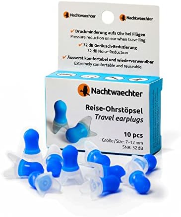 Rejseørepropper (pakke med 10 stk.)